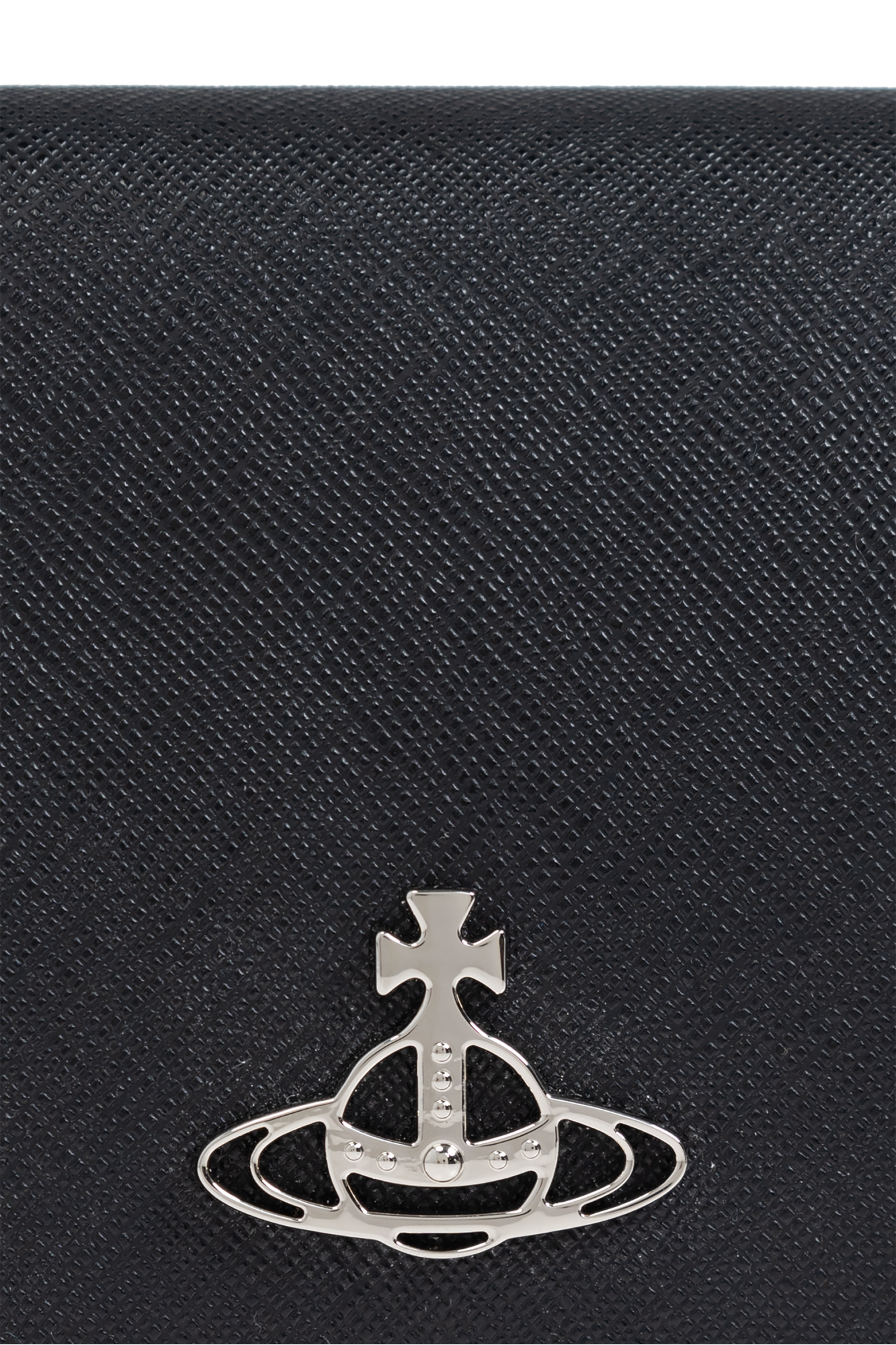 Black Folding wallet with logo Vivienne Westwood